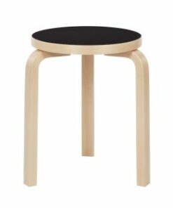 artek Hocker - Stool 60 schwarz Linolium