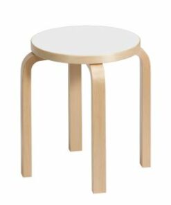artek Hocker - Stool E60 weiß Linolium