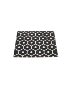 Pappelina Teppich - Honey / Black 70 x 60 cm