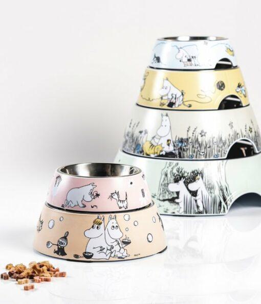 Loving Pets Silent Double Diner – Erhöhter Futternapf Für Hunde, 2 Schalen, Grau, Geräuschlos, Spülmaschinenfest
