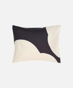 Marimekko Kopfkissenbezug - Iso Unikko off white / charcoal 80 x 80 cm