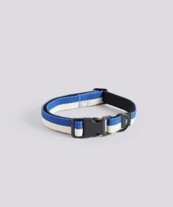 HAY Hundehalsband - blau / weiß S/M