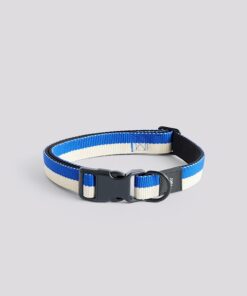 HAY Hundehalsband - blau / weiß M/L