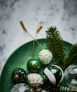 House Doctor Dekoration - Weihnachtskugeln HDMach grün