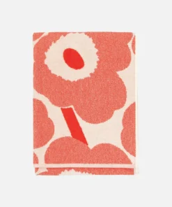 Marimekko Handtuch - Unikko cremefarben orange rot