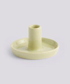 HAY Kerzenständer - Disc x small slim - Soft pistachio