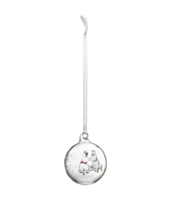 Mumin Weihnachtsdekoration - Weihnachtskugel aus Glas 7 cm