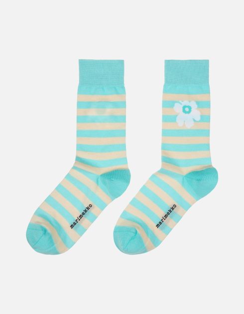 Marimekko Socken - Kasvaa Tasaraita Unikko