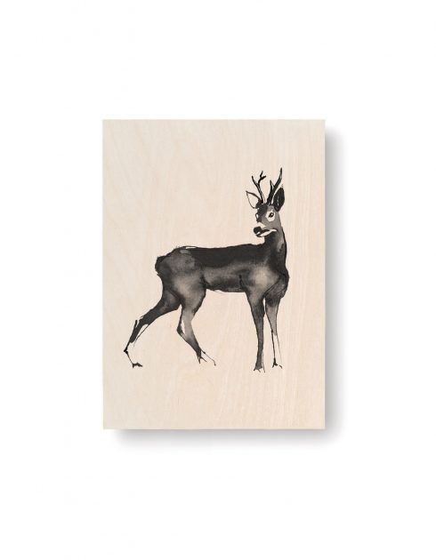 Roe-Deer-Plywood-Art-Card-Teemu-Järvi