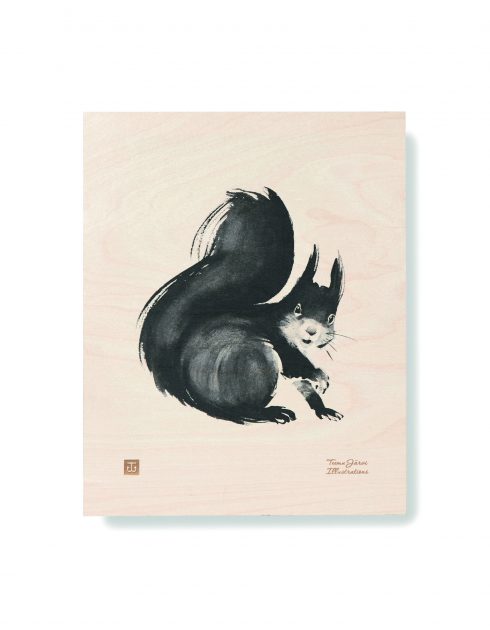 Squirrel-Plywood-Poster-Teemu-Järvi-Illustrations