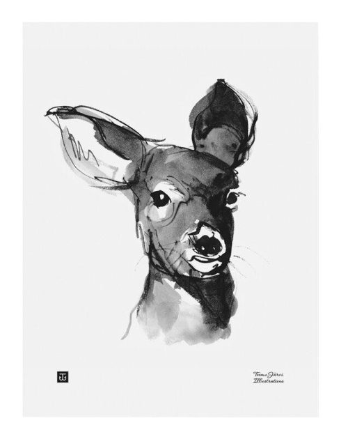 Teemu Järvi Postkarte - Charming deer