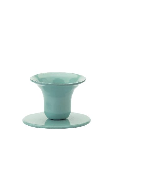 The Bell Candlestick 23 cm candle Turquoise