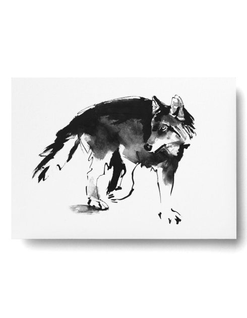 Wolf-Postcard-Teemu-Jarvi-Illustrations